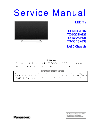 panasonic PCZ1602009CE  panasonic LED TX-50DSX639 PCZ1602009CE.pdf