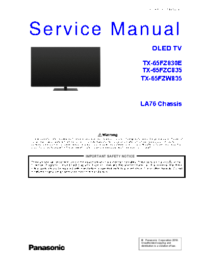 panasonic PCZ1808122CE  panasonic Oled TV TX-65FZC835 PCZ1808122CE.pdf