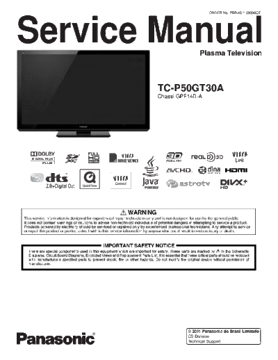 panasonic MS TC-P50GT30A  panasonic Plasma TV TC-P50GT30A  chassis GPF14D-A MS_TC-P50GT30A.pdf