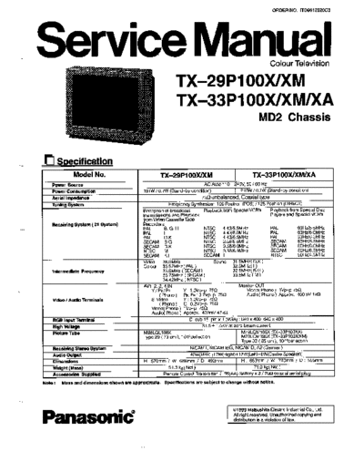 panasonic tx-29p100x sm [ET]  panasonic TV TX-29P100X panasonic_tx-29p100x_sm_[ET].pdf