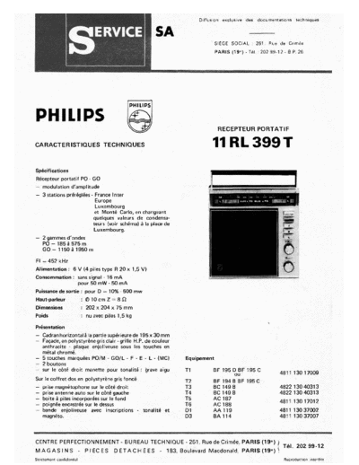 Philips 11 rl 399  Philips Audio 11RL399 11 rl 399.pdf