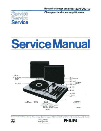 Philips -22-AF-292-Service-Manual  Philips Audio 22AF292 Philips-22-AF-292-Service-Manual.pdf