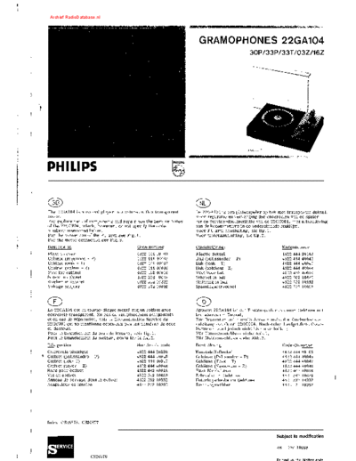 Philips 22GA104  Philips Audio 22GC104 22GA104.pdf
