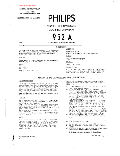 Philips 952A  Philips Audio 952A 952A.pdf