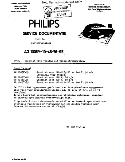 Philips Philips AG1005Y  Philips Audio AG1005Y Philips_AG1005Y.pdf