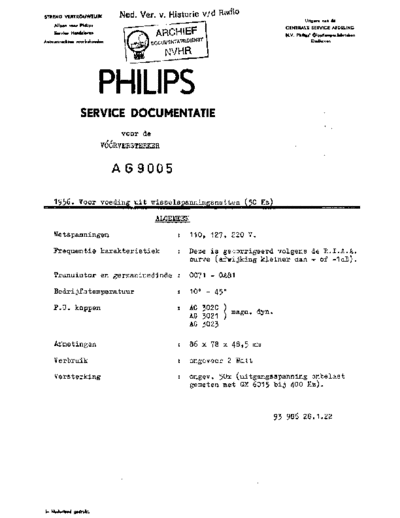 Philips Philips AG9005  Philips Audio AG9005 Philips_AG9005.pdf