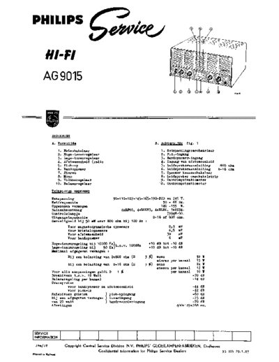 Philips hfe philips ag9015 service nl  Philips Audio AG9015 hfe_philips_ag9015_service_nl.pdf