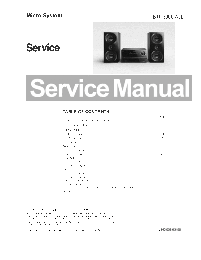 Philips service  Philips Audio BTM3360 service.pdf