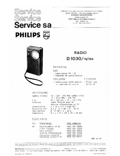 Philips d 1030  Philips Audio D1030 d 1030.pdf