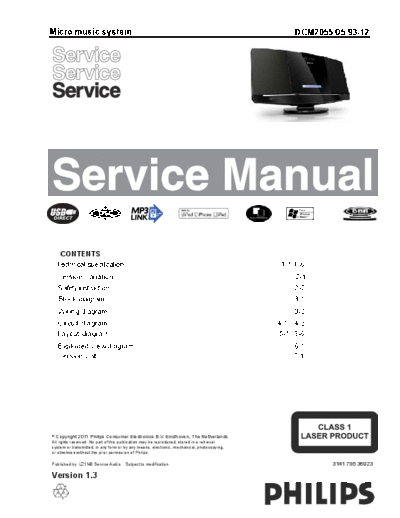 Philips service  Philips Audio DCM2055 service.pdf