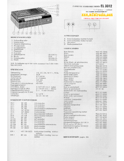 Philips Service Manual EL3312  Philips Audio EL3312 Service_Manual_EL3312.pdf