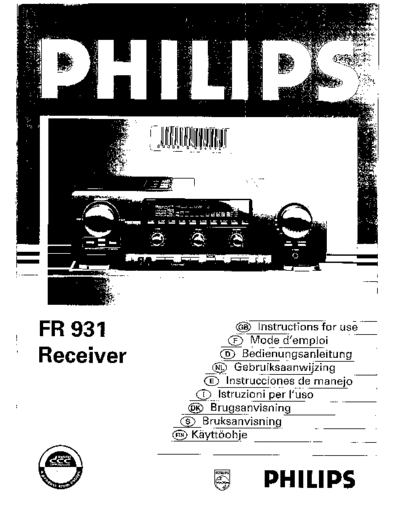 Philips fr931 dfu nld  Philips Audio FR931 fr931_dfu_nld.pdf