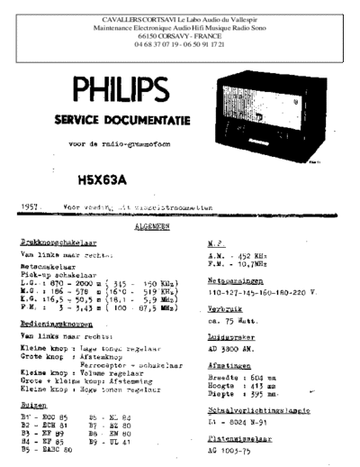 Philips h5x 63 a  Philips Audio H5X63A h5x 63 a.pdf