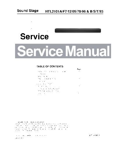 Philips service  Philips Audio HTL2101 service.pdf