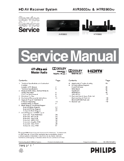 Philips service  Philips Audio HTR9900 service.pdf
