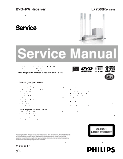 Philips service  Philips Audio LX7500R service.pdf