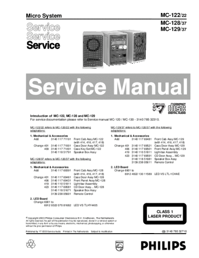 Philips service  Philips Audio MC-128 service.pdf
