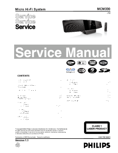 Philips service  Philips Audio MCM330 service.pdf
