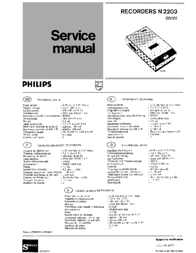 Philips philips recorders n2203 sm  Philips Audio N2203 philips_recorders_n2203_sm.pdf