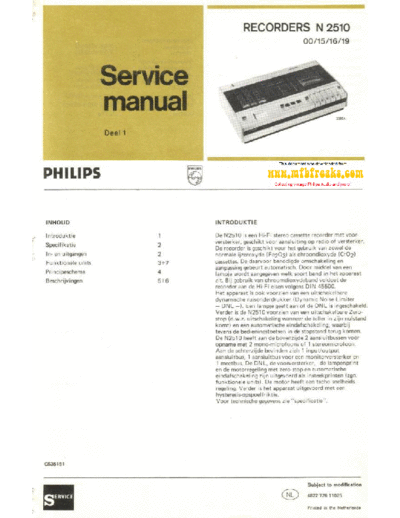 Philips Service Manual N2510  Philips Audio N2510 Service_Manual_N2510.pdf
