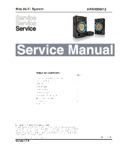 Philips service  Philips Audio NTRX90012 service.pdf