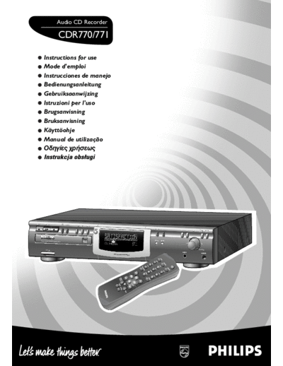 Philips CDR77100S BA 1227178700  Philips CD DVD CDR771 CDR77100S_BA_1227178700.pdf