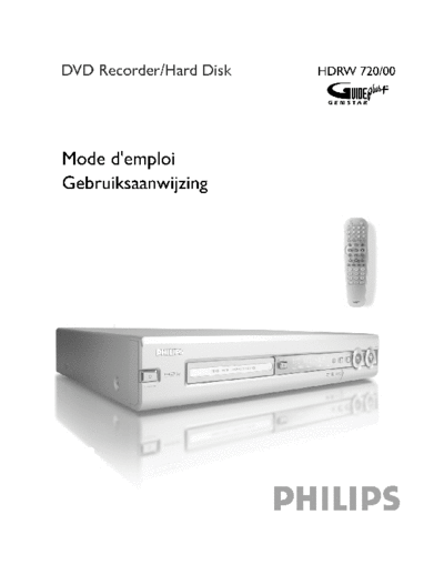 Philips HDRW720 BA 1255425666  Philips CD DVD DVDR725H HDRW720_BA_1255425666.pdf