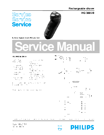 Philips service  Philips Household HQ 3865B service.pdf