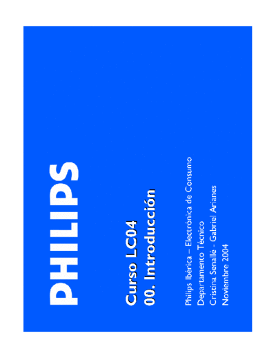 Philips CURSO LC04 philips  Philips LCD TV LC04 Cursus CURSO LC04 philips.pdf