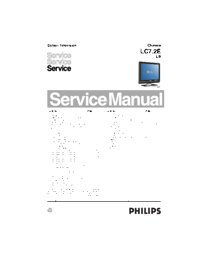 Philips lc7.2e lb 312278517172  Philips LCD TV  (and TPV schematics) LC7.2E lb lc7.2e_lb_312278517172.pdf