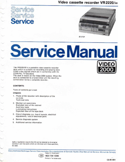 Philips video 2000 vr2220 894  Philips Video VR2220 video_2000_vr2220_894.pdf