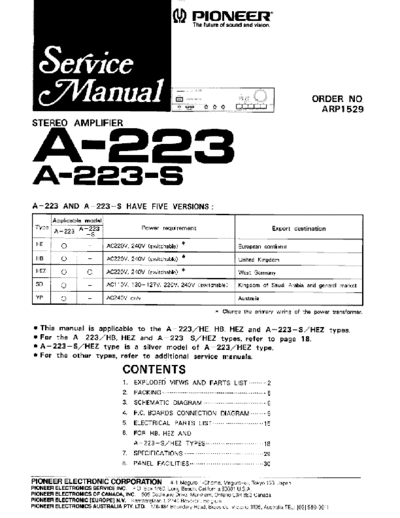 Pioneer a-223 148  Pioneer Audio A-233 a-223_148.pdf