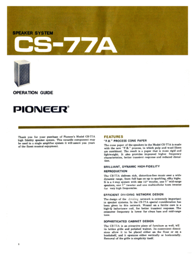 Pioneer hfe pioneer cs-77a en  Pioneer Audio CS-77A hfe_pioneer_cs-77a_en.pdf
