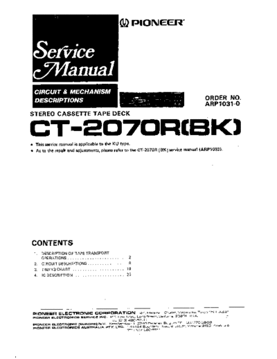 Pioneer hfe   ct-2070r service  Pioneer Audio CT-2070R hfe_pioneer_ct-2070r_service.pdf