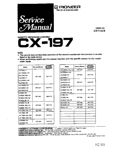 Pioneer hfe   cx-197 service  Pioneer Audio CX-197 hfe_pioneer_cx-197_service.pdf