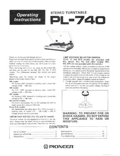 Pioneer ve pioneer pl-740 en  Pioneer Audio PL-740 ve_pioneer_pl-740_en.pdf