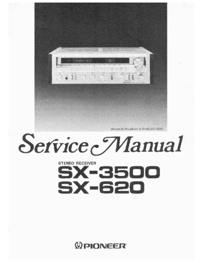 Pioneer SX3500SX620 Service  Pioneer Audio SX-3500 Pioneer SX3500SX620 Service.pdf