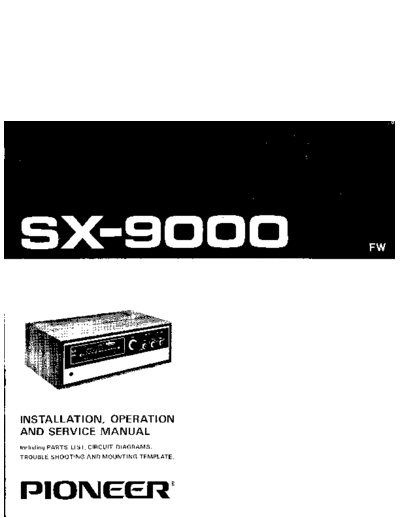 Pioneer hfe pioneer sx-9000 user service  Pioneer Audio SX-9000 hfe_pioneer_sx-9000_user_service.pdf