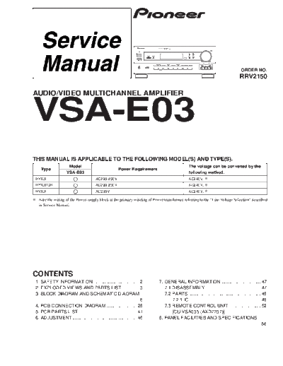 Pioneer hfe   vsa--e03 service  Pioneer Audio VSA-E03 hfe_pioneer_vsa--e03_service.pdf