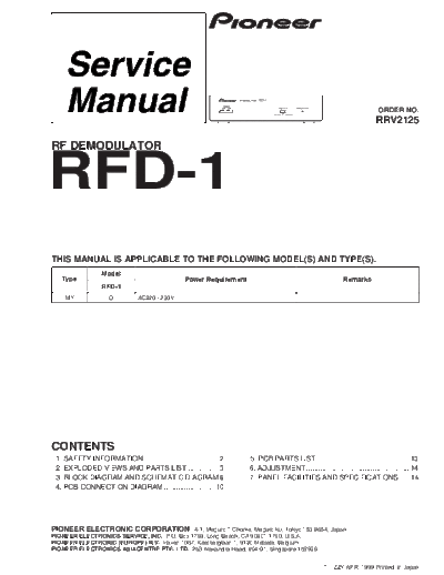 Pioneer hfe pioneer rfd-1 service rrv2125 en  Pioneer Audio RFD-1 hfe_pioneer_rfd-1_service_rrv2125_en.pdf