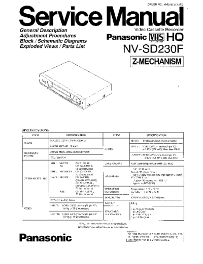 panasonic 803013 TOP  panasonic Video NV-SD230 Viewing PDF_VIEW_DATA EU NV-SD230F SVC 803013_TOP.pdf