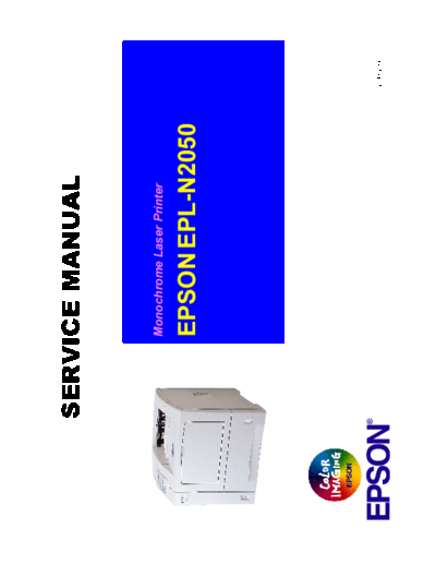 epson Epson EPL-N2050 Service Manual  epson printer Epson EPL-N2050 Service Manual.pdf
