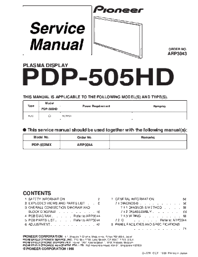 Pioneer pdp-505hd  Pioneer Plasma TV PDP-505HD pioneer_pdp-505hd.pdf