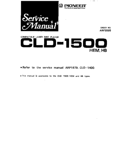 Pioneer hfe   cld-1400 1450 1500 service  Pioneer Laser Disk CLD-1500 hfe_pioneer_cld-1400_1450_1500_service.pdf