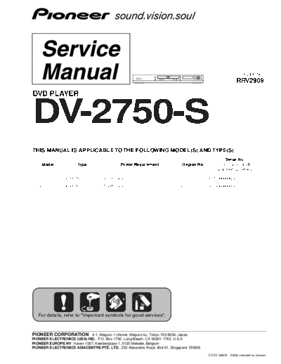 Pioneer hfe   dv-2750 s service rrv2909 en  Pioneer DVD DV-2750 hfe_pioneer_dv-2750_s_service_rrv2909_en.pdf