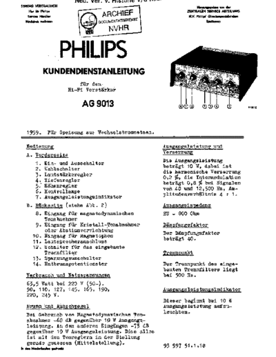 Philips AG9013  Philips Historische Radios AG9013 Philips_AG9013.pdf