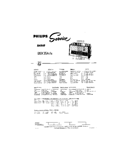 Philips B5X35A  Philips Historische Radios B5X35A B5X35A.pdf