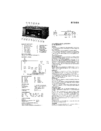 Philips B7X43A  Philips Historische Radios B7X43A B7X43A.pdf