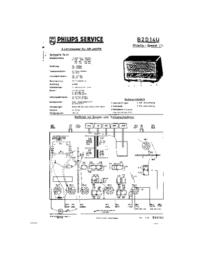 Philips B2D14U  Philips Historische Radios B2D14U B2D14U.pdf