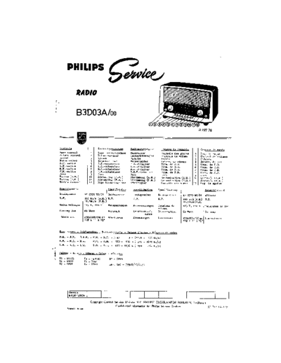 Philips B3D03A  Philips Historische Radios B3D03A B3D03A.pdf